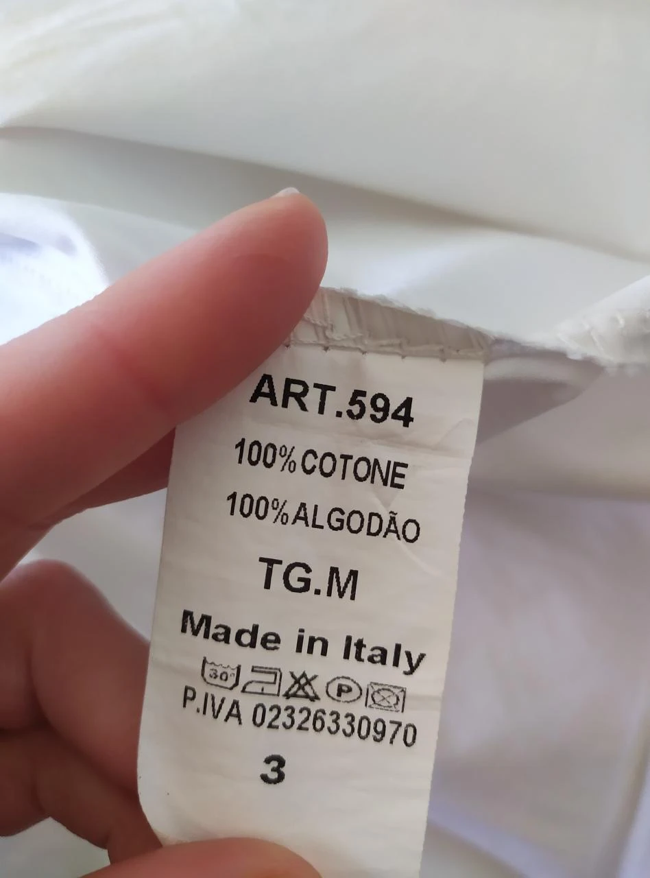 Chemisier en coton brodé bohème fabriqué en Italie M – photo 16